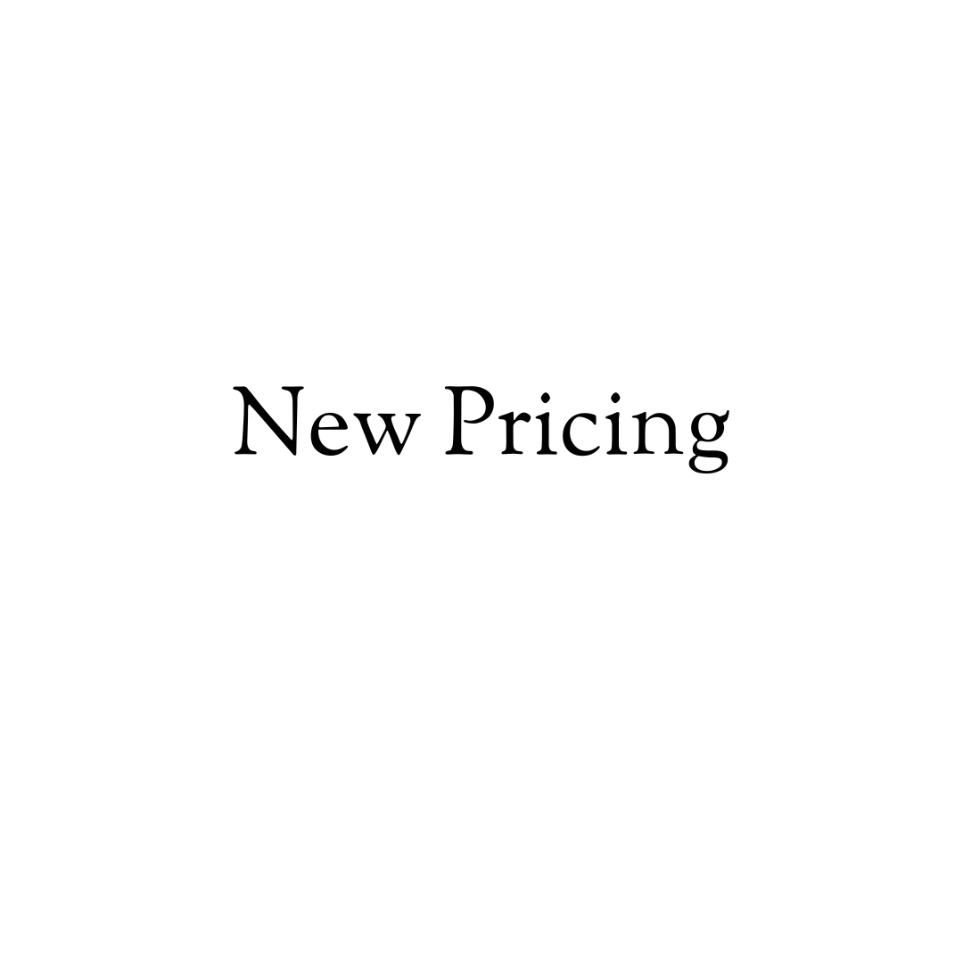 New Pricing