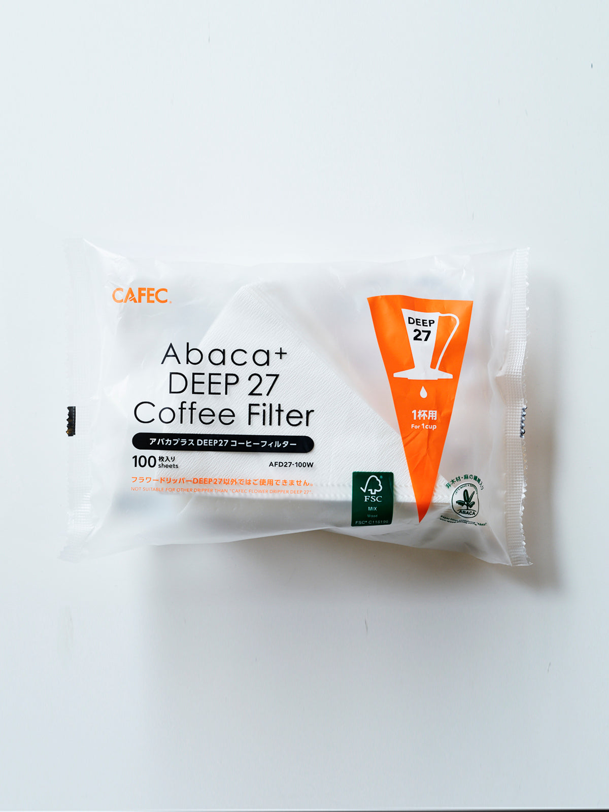 CAFEC Abaca Plus Deep 27 Coffee Filter